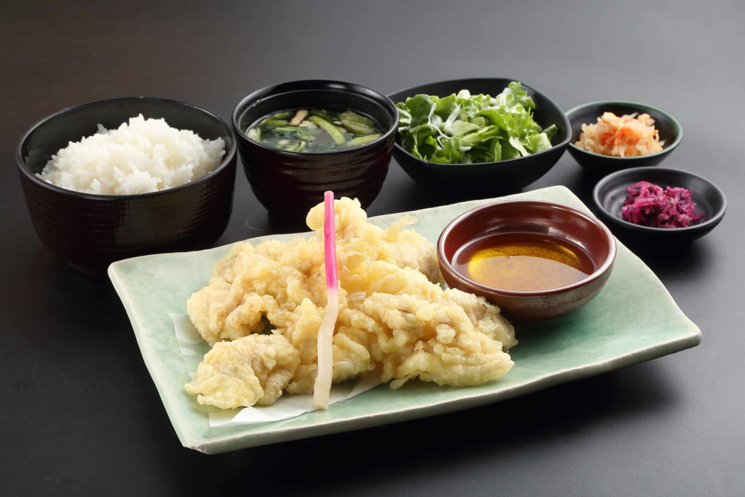 京風とり天定食